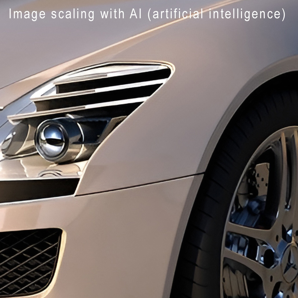 image size upscale 4x to 7680x3900pix with ai (artificial intelligence)