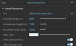 Volumetric setting I used with Rhino Sun