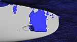 the liquid mesh seen from below