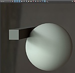 Example, where the sphere is my "asset". It should not cast shadows on itself, only get the shadow from the cube.