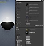 Glas shader from an asset,
just left as it is at Import. Also here checking boxes makes no difference