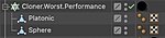 Applying material tag on the cloner VS directly onto the cloned oject.