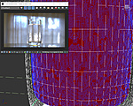 Isosurface with glass as cutter Geom.