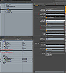 Reflective material shader settings.